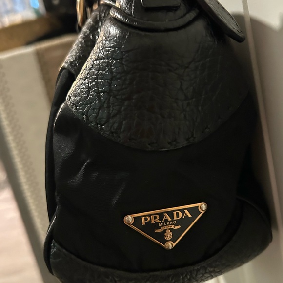 Prada Berlino Trimmed Tessuto Bag - Picture 4 of 13